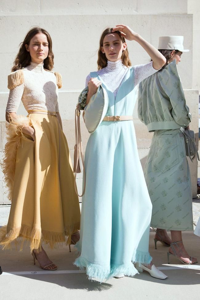 Tendencia pastel en el 'backstage' de Nina Ricci SS18