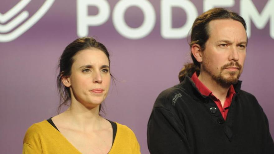 Irene Montero y Pablo Iglesias (Podemos).