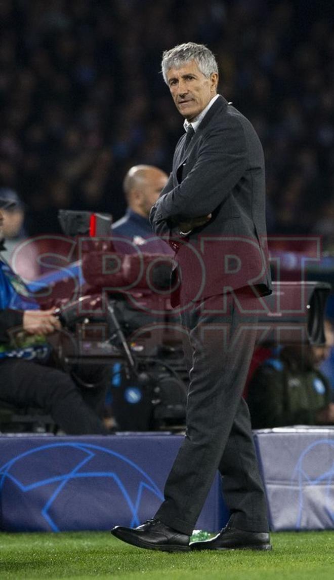 Las mejores imágenes del partido entre el SSC Nápoles y el FC Barcelona de ida de octavos de final de la Champions League disputtado en el estadio San Paolo en Nápoles.