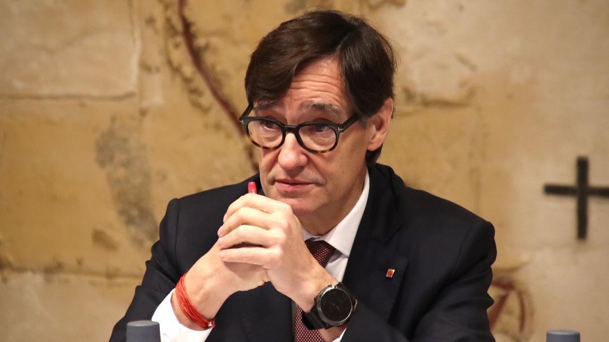 El president de la Generalitat, Salvador Illa, durante la última reunión del Govern de 2024