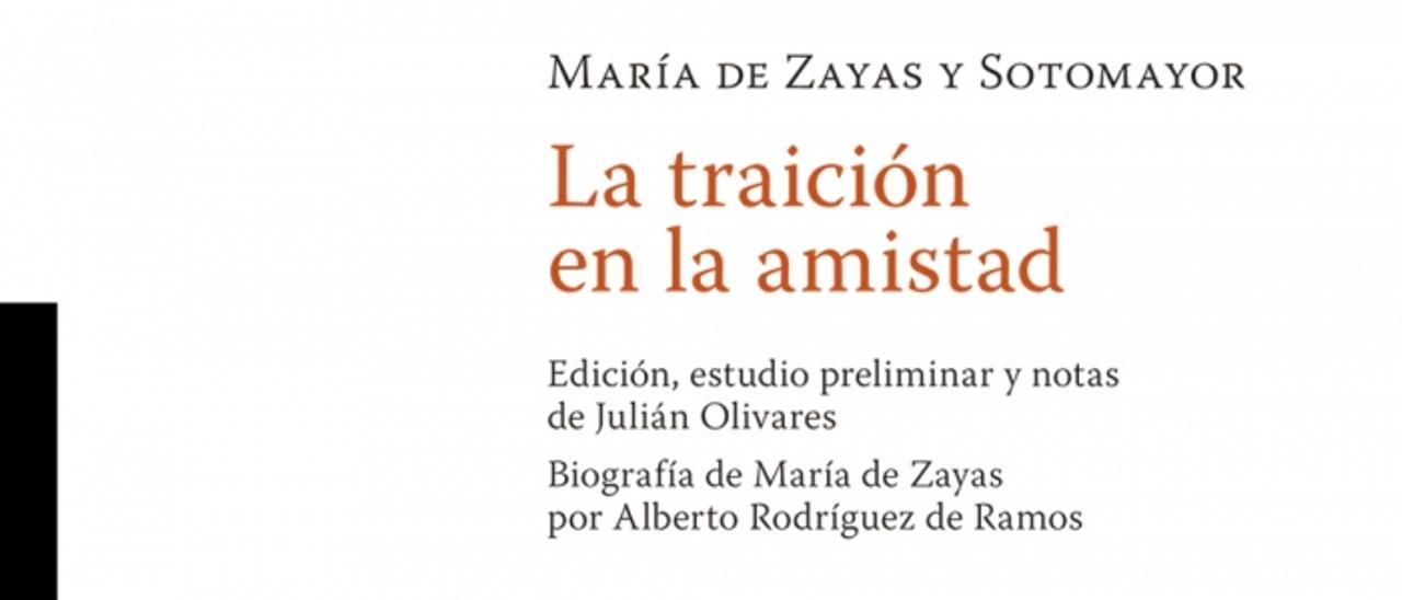 Portada de la edición de Prensas UZ de 'La traicion en la amistad'.