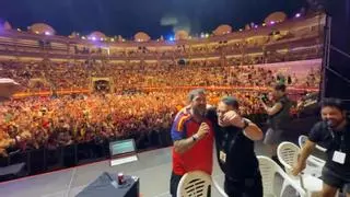El gol de Merino en el concierto de Orozco y Ana Mena