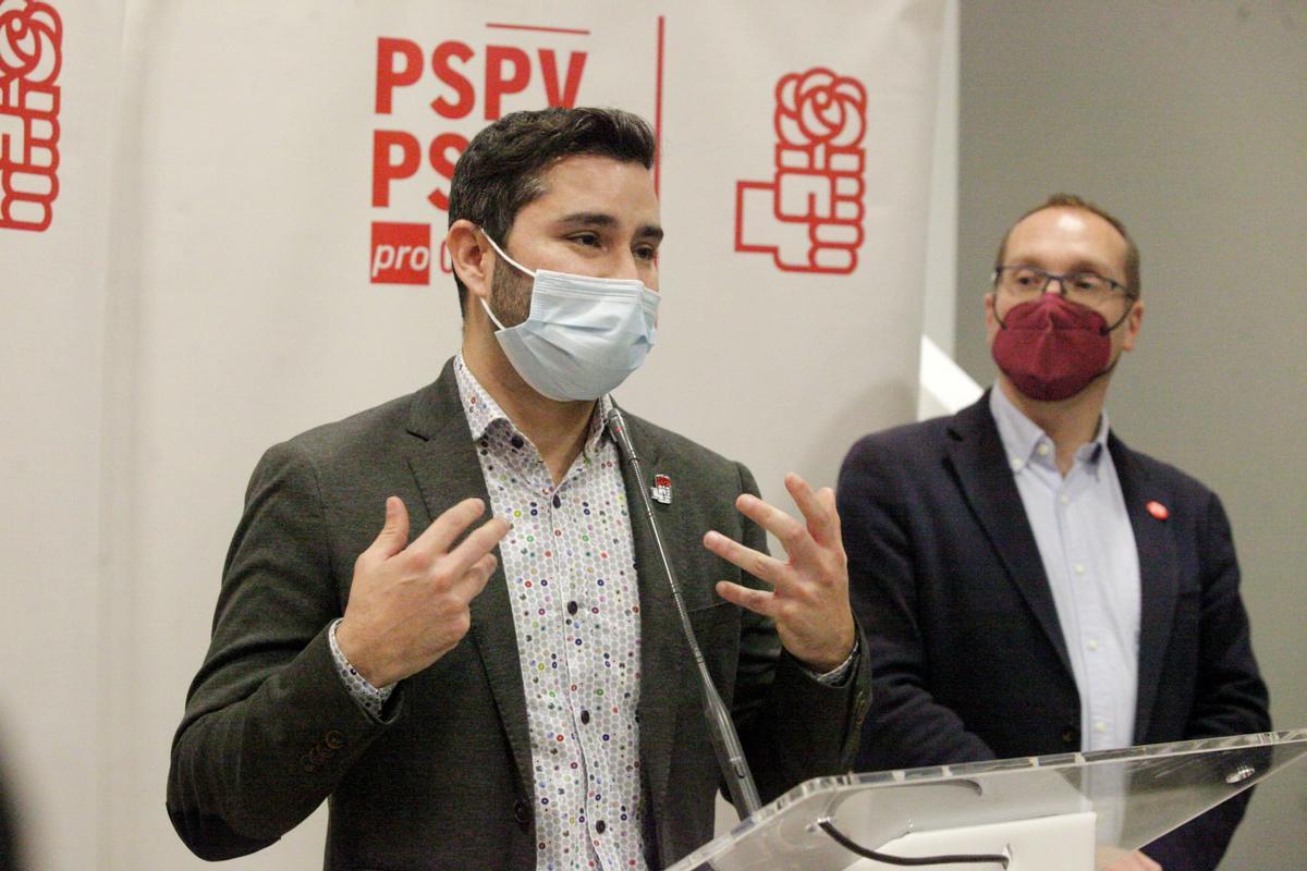Samuel Falomir durante su intervención tras conocerse el resultado de las votaciones.