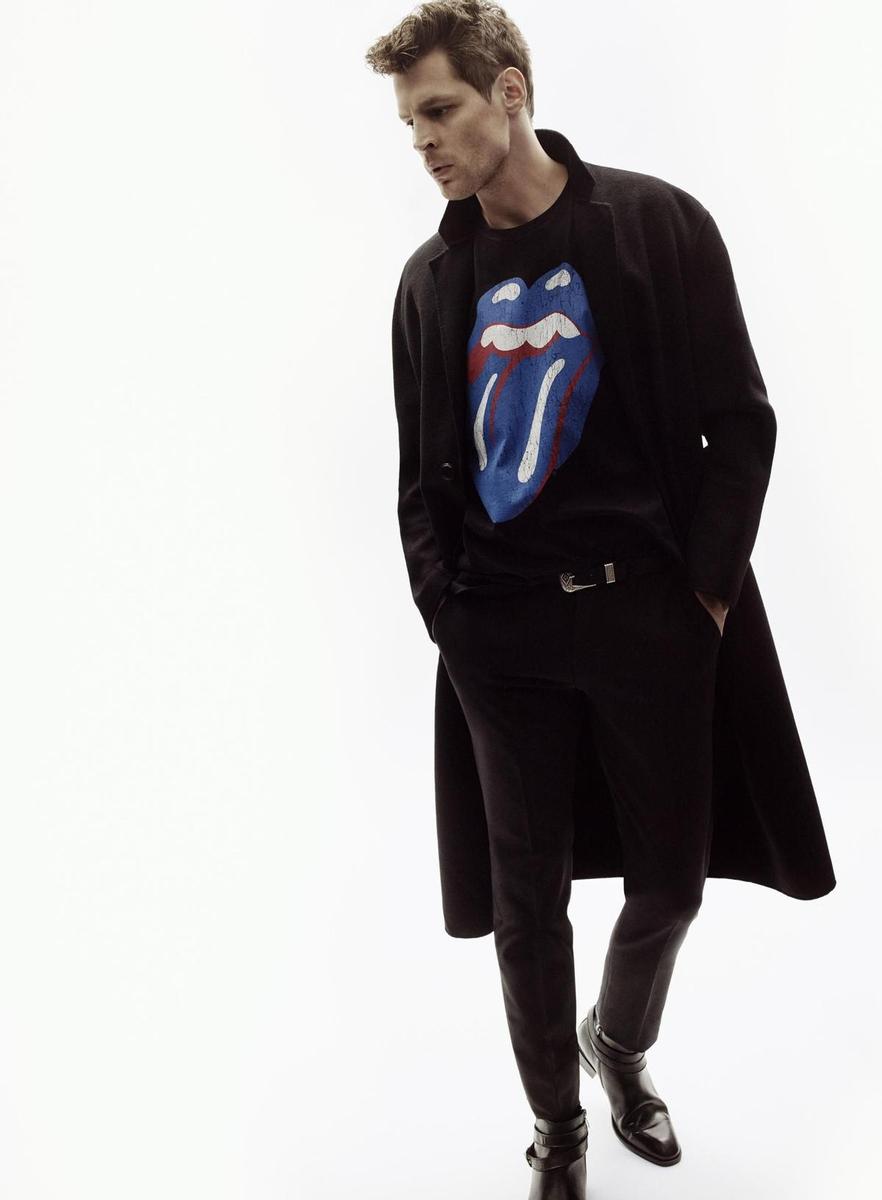 Zara y Rolling Stones, camiseta negra