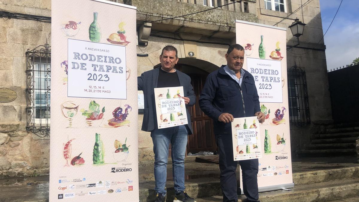 Sobral e Quintá durante a presentación do certame.