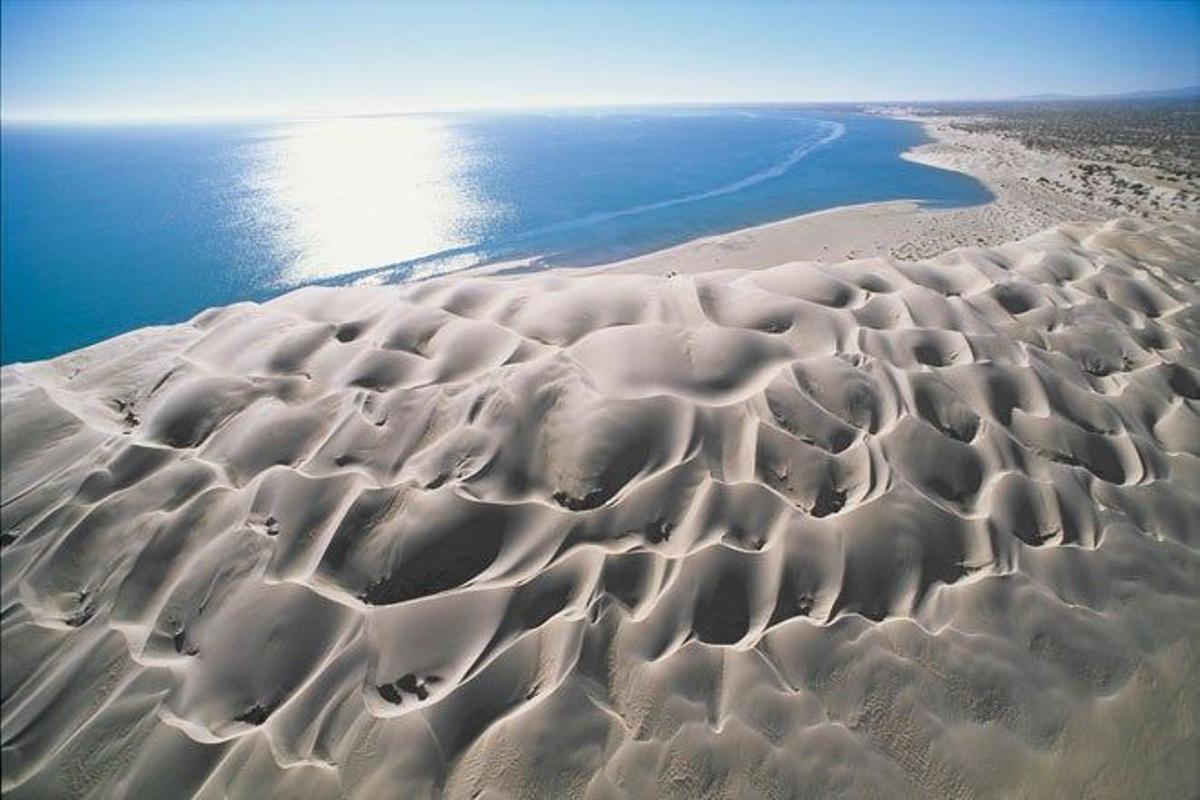 Laguna Ojo de Liebre en Mulegé, cerca de la ciudad de Guerrero Negro (México).