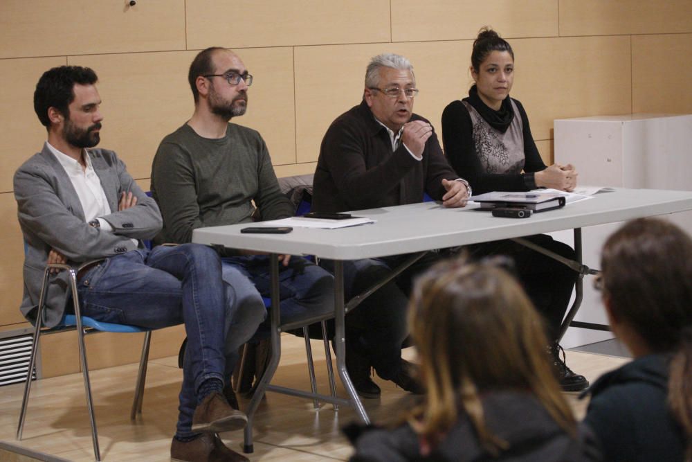 Reunió entre Hinojosa i els veïns de Sarrià de Ter