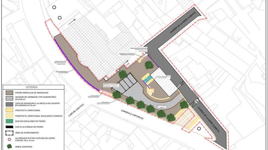 Luz verde al proyecto de reforma de la plaza de la Inmaculada de Establiments