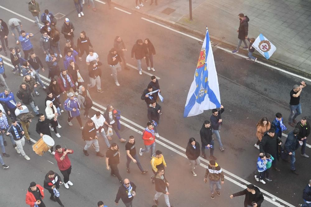 Llegada a Riazor antes del Dépor-Las Palmas