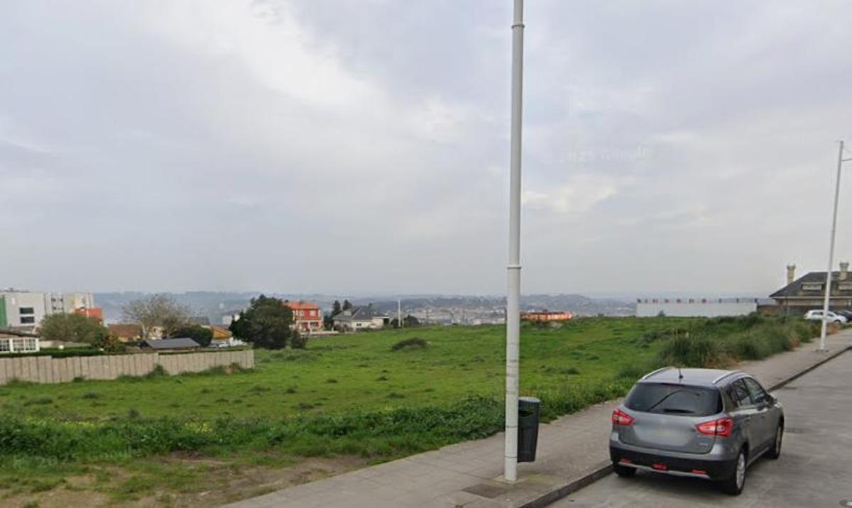 Terrenos en los que se edificaría el centro de larga estancia de Eirís