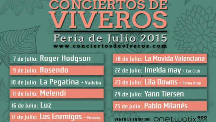 Conciertos de Viveros 2015