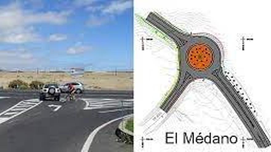 El Cabildo invierte 348.000 euros en la construcción de una rotonda en El Médano