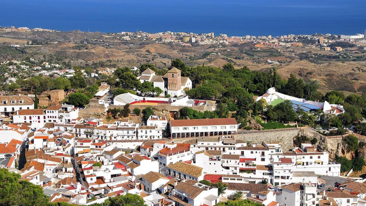 Vista parcial del municipio de Mijas.