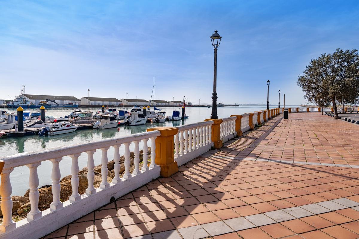 Paseo marítimo del Puerto de Santa María en Cádiz