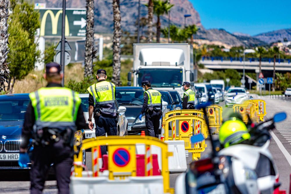 Benidorm refuerza los controles este puente para evitar desplazamientos a segundas residencias