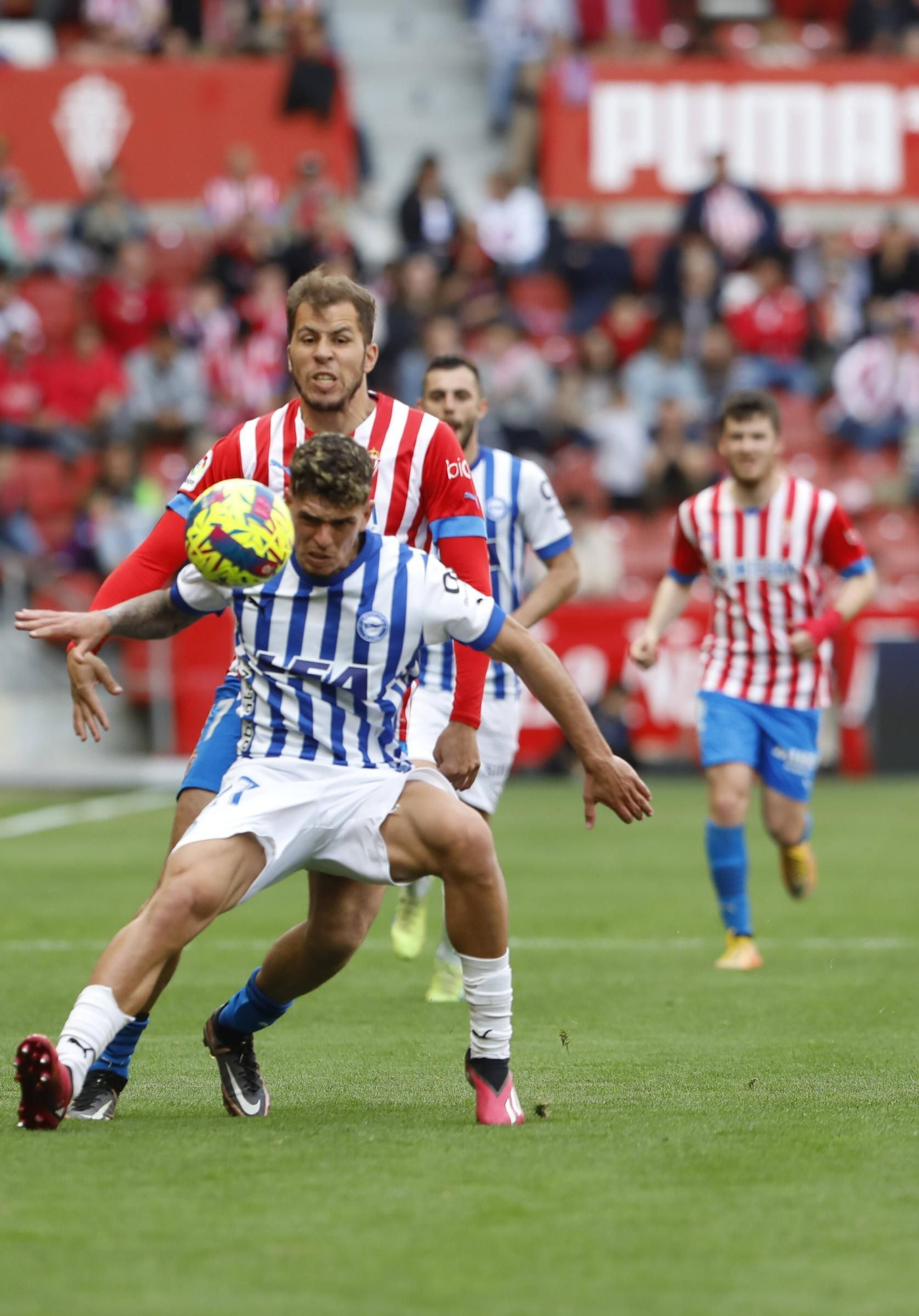 Así fue el encuentro entre el Sporting y el Alavés