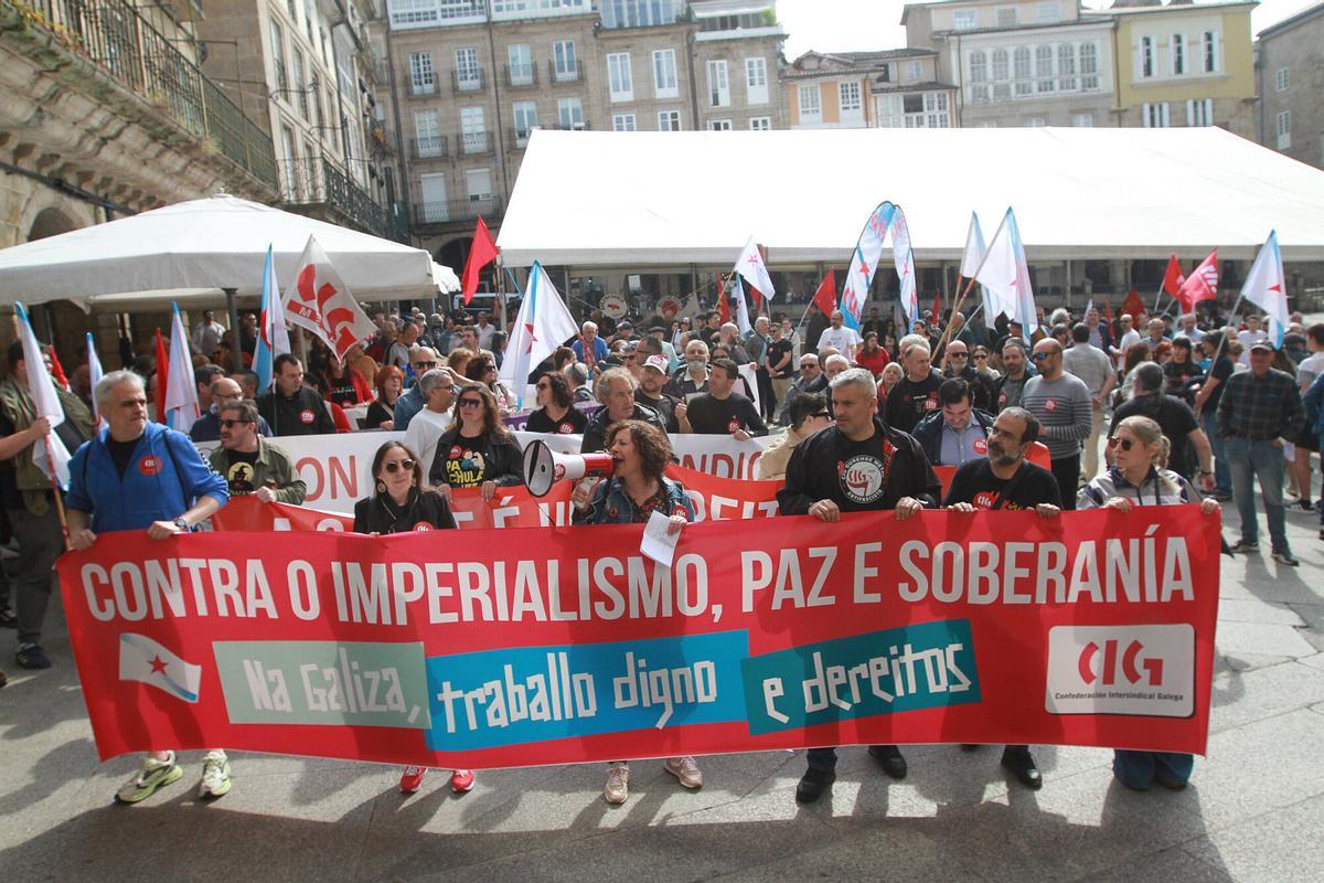 La clase trabajadora toma las calles de Ourense por el 1 de mayo