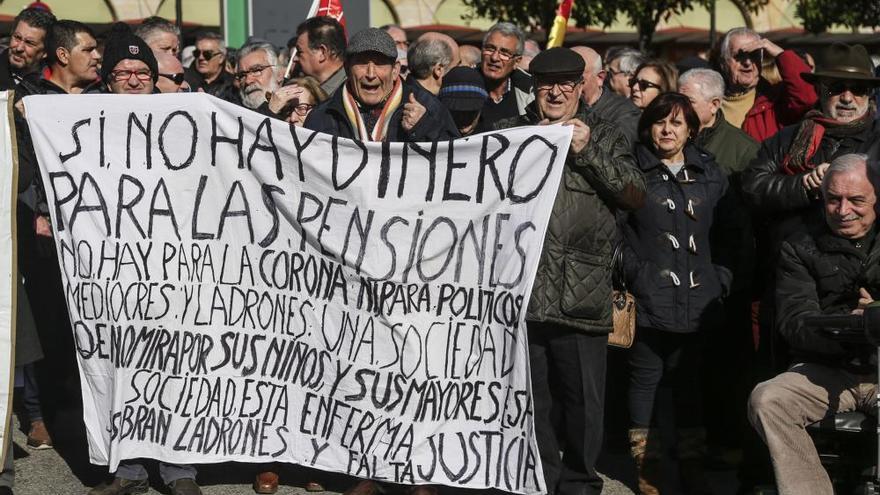 Protestas de los pensionistas en Oviedo