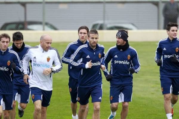 Entrenamiento del lunes del Real Zaragoza