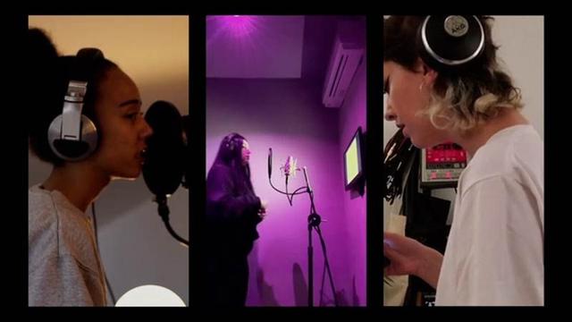 Una escena del cortometraje 'Women in the studio'.
