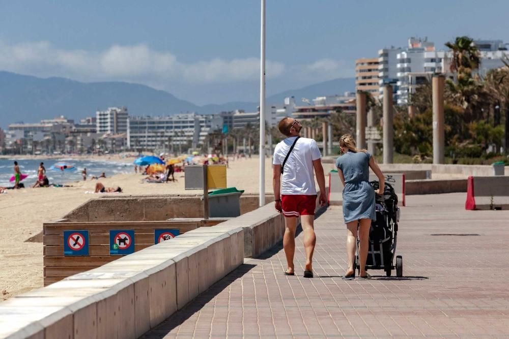 Los primeros turistas postcoronavirus ya disfrutan de Mallorca