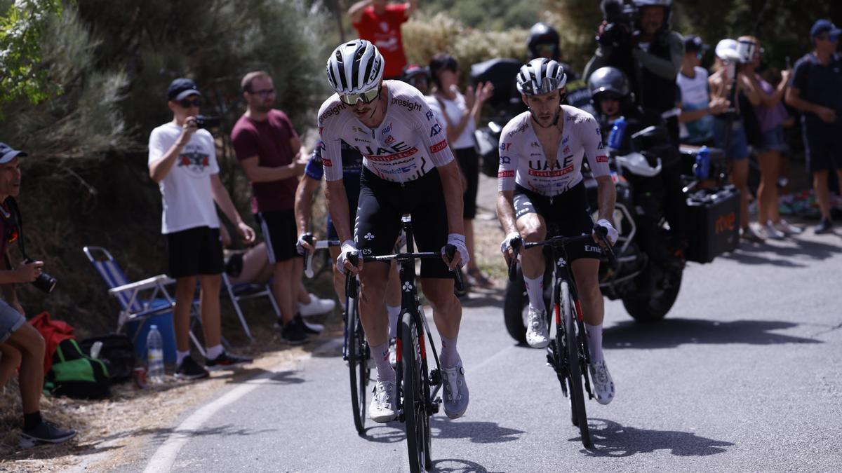 Un momento de la etapa 9 de la Vuelta a España.