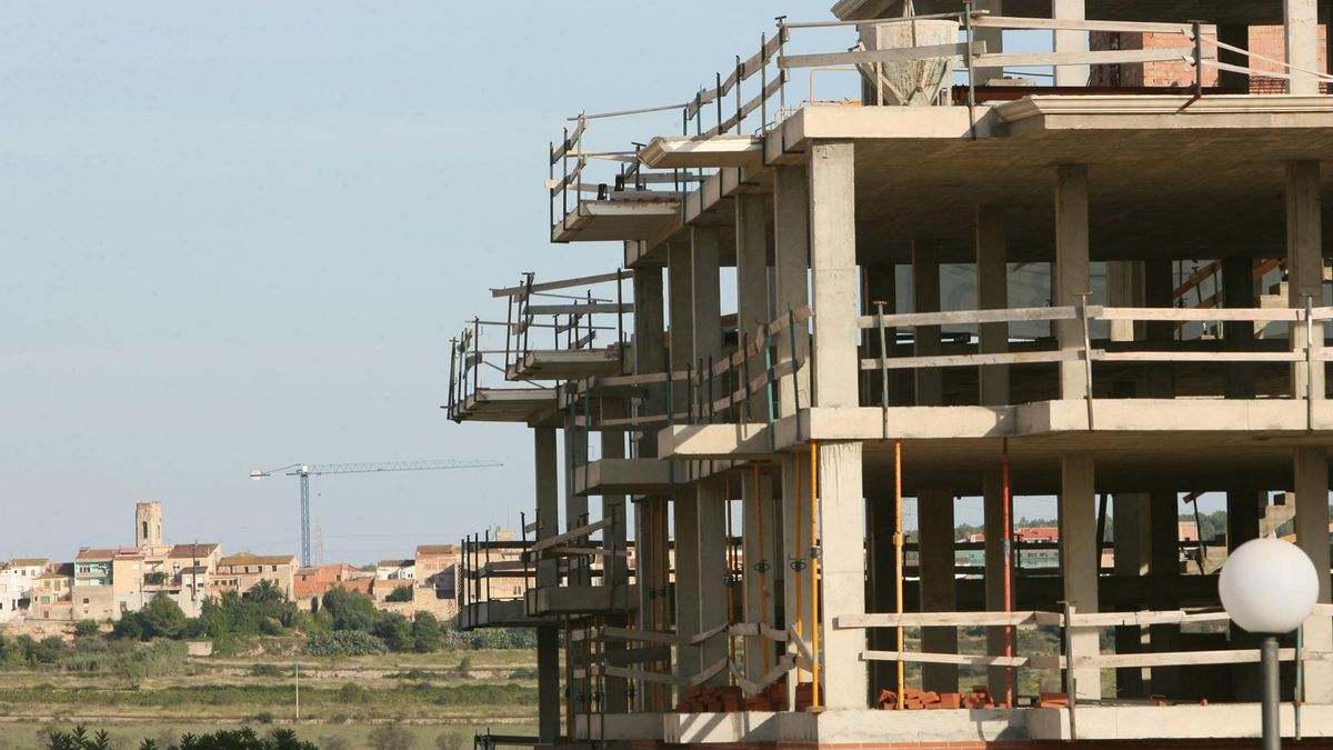 Edificio en construcción en Tarragona.