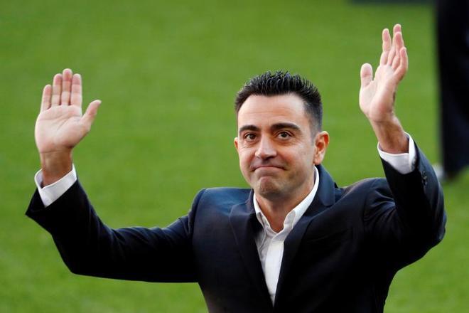 La presentación de Xavi Hernández, en imágenes