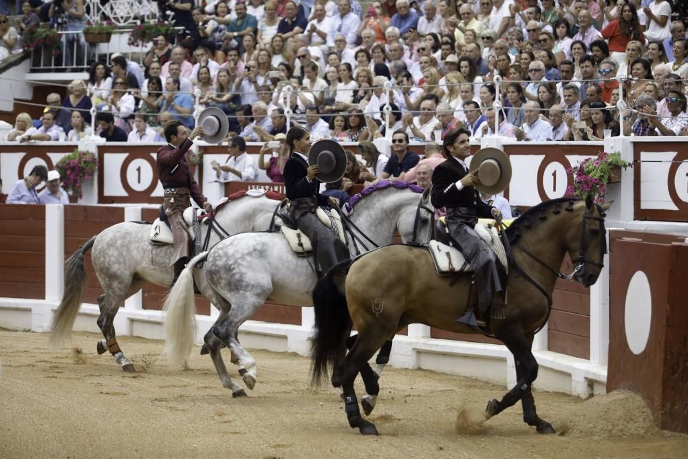 Corrida de rejones en la Feria Taurina de Begoña de 2018.