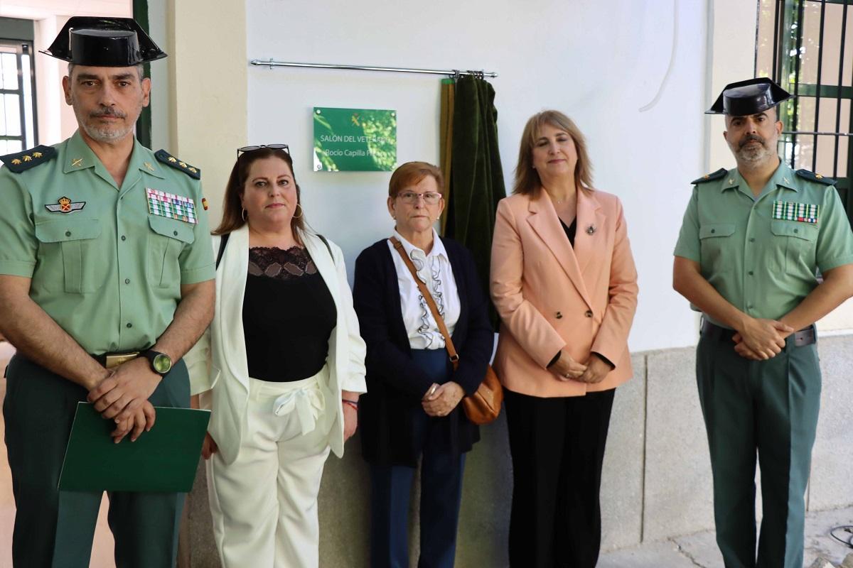 El nuevo Salón del Veterano de la Comandancia de Córdoba lleva el nombre de Rocío Capilla, una niña hija de guardia civil fallecida en un atentado.