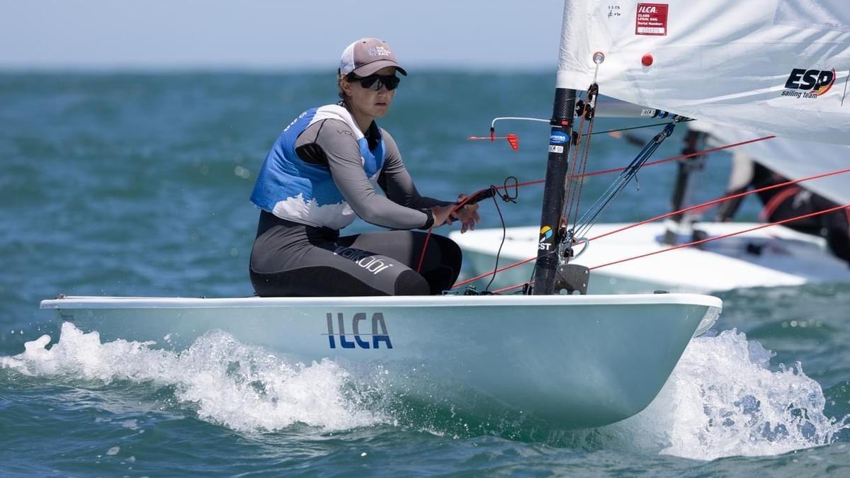 La grancanaria Isabel Hernández en una de sus últimas competiciones