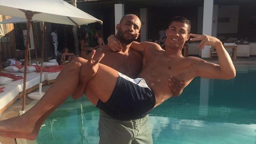 Badr Hari y Cristiano Ronaldo.