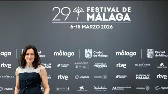 Ángeles González-Sinde, en el photocall del Festival de Málaga.