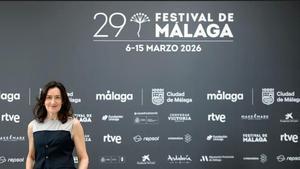 Ángeles González-Sinde, en el photocall del Festival de Málaga