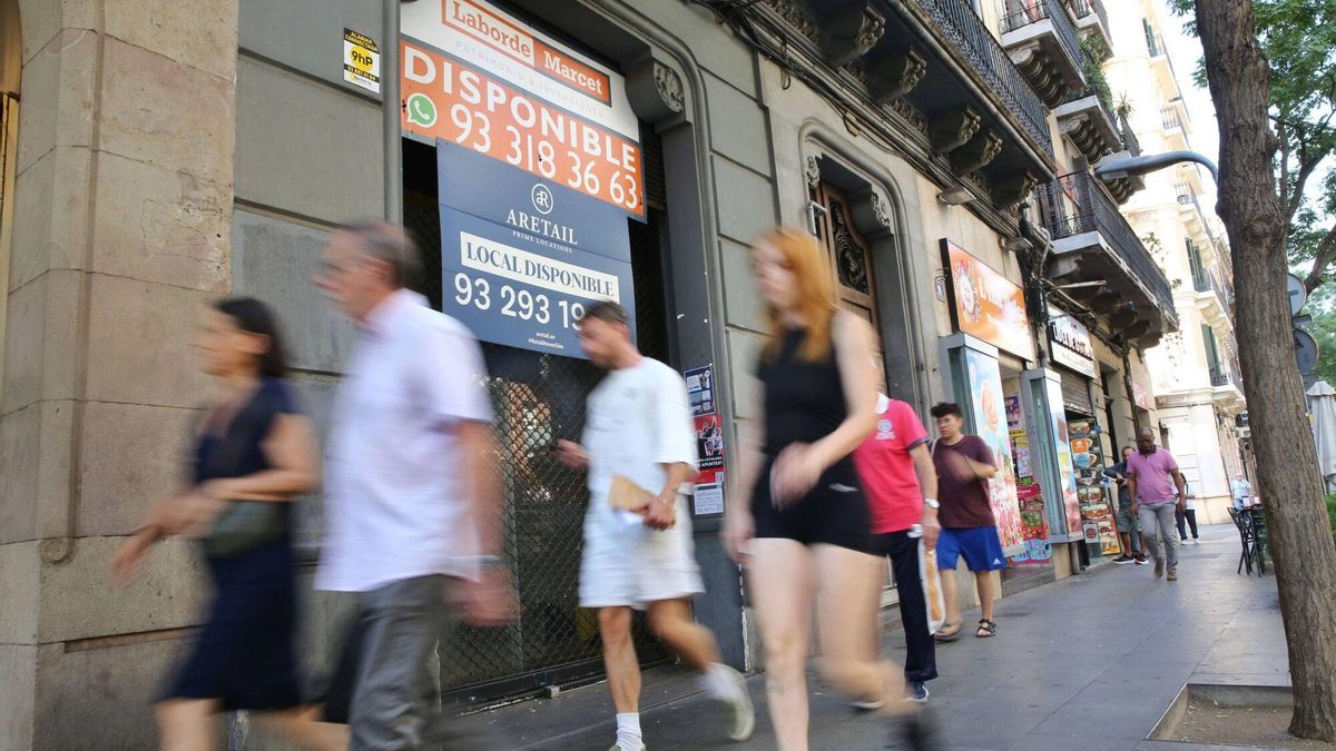 Las tiendas de Barcelona pagan 200 euros más de alquiler mensual que el año anterior: 1.556 euros de media
