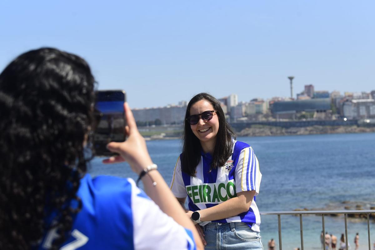 A Coruña respira deportivismo en la previa del Valladolid-Deportivo