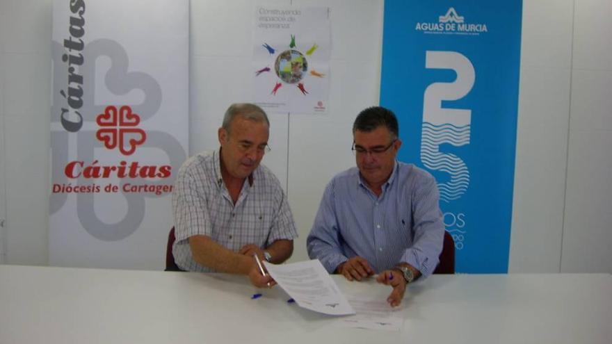 Aguas de Murcia colabora en la manutención de 334 niños