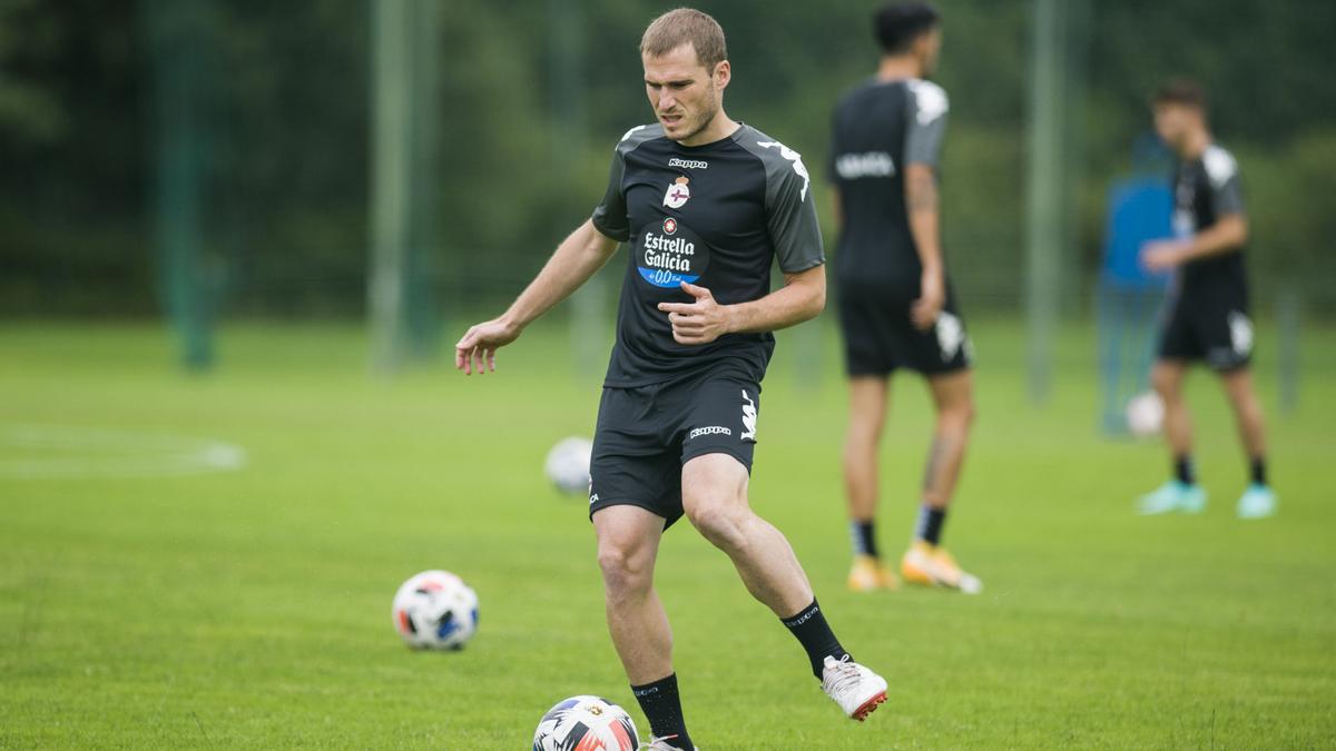 Pimer entrenamiento de la pretemporada del Dépor 2021-2022