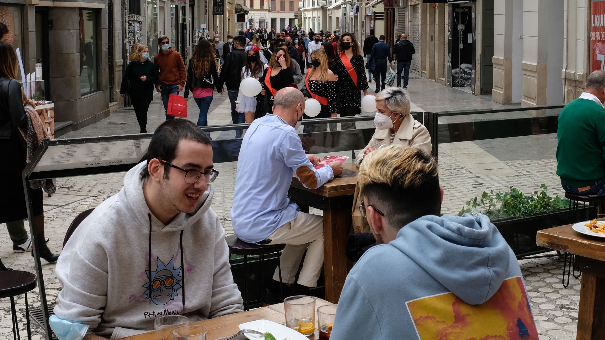 Ambiente en el Centro de Málaga en este festivo lunes, 1 de marzo