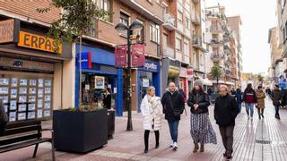 La calle Delicias de Zaragoza estrena maceteros