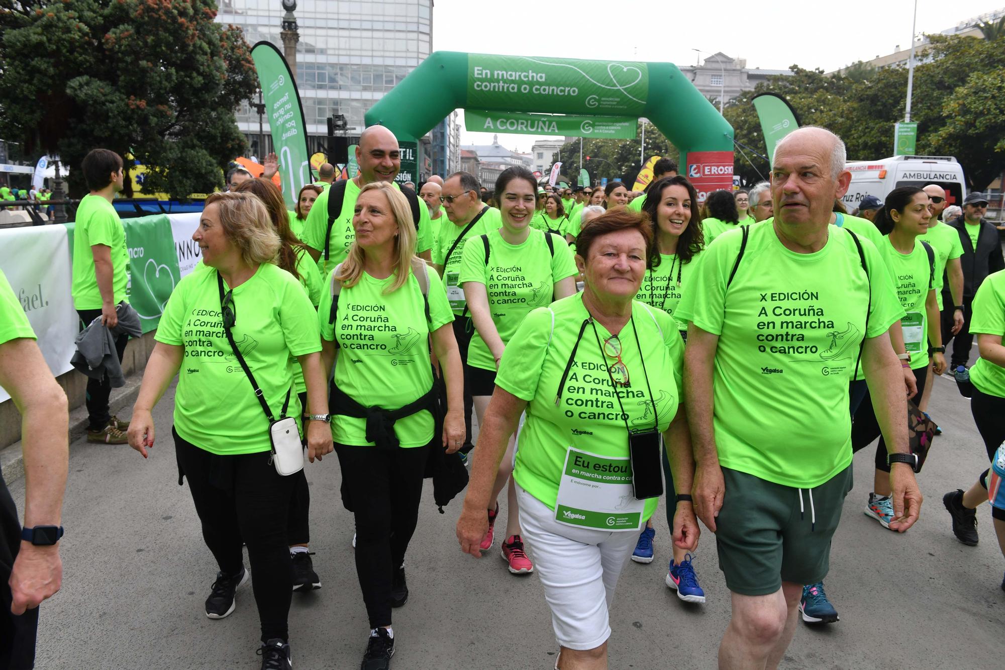 Más de 2.400 participantes en la Andaina Solidaria Contra o Cancro en A Coruña