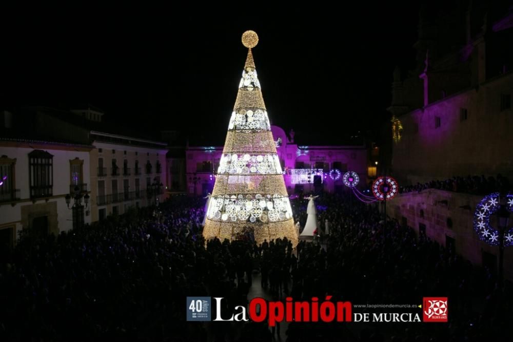 Encendido de luces de Navidad en Lorca