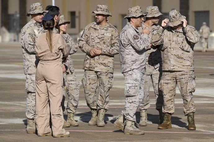 CANARIAS Y ECONOMIA 18-01-2019 BASE AEREA DE GANDO. TELDE-INGENIO. Ejército del Aire. Bienvenida del escuadrón del 10ª contingente del destacamento rappa en Sigonella.  FOTOS: JUAN CASTRO