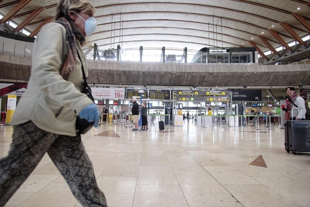 Situación en el aeropuerto Tenerife Norte con test