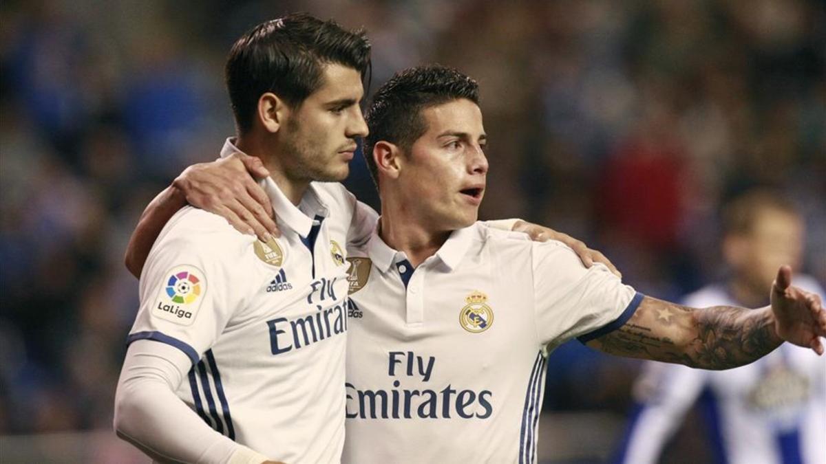 Morata y James podrían salir del Real Madrid