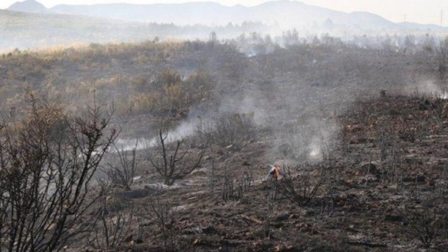 Evitan que un incendio en Moratalla acabe en desastre ecológico