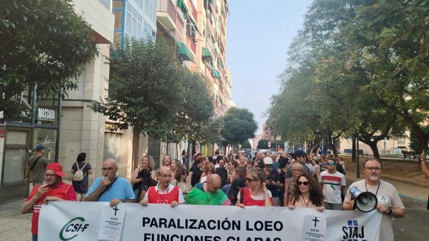 Los funcionarios de Justicia vuelven a tomar las calles de Alicante