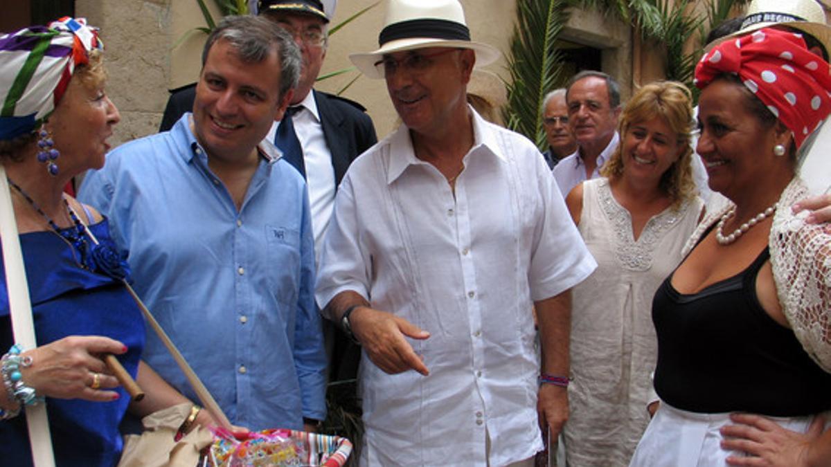 Josep Antoni Duran Lleida, en la Fiesta de Indianos de Begur, este sábado.