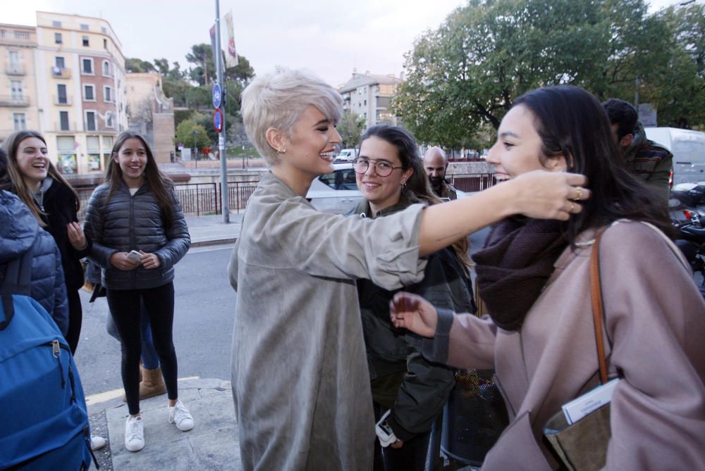 Laura Escanes va participar en la inauguració de la botiga de Rosa Clarà a Girona