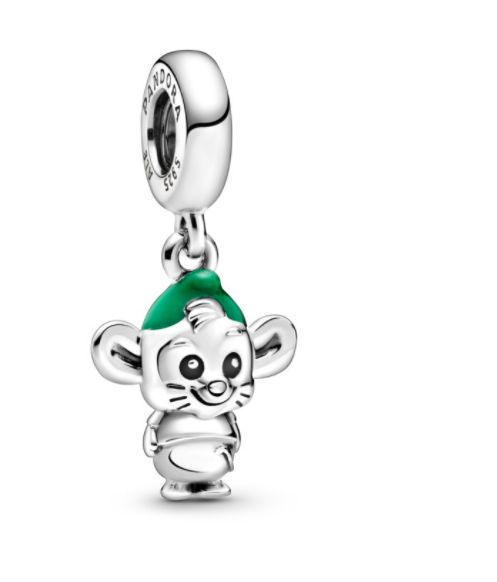 Charm Colgante en plata de ley Ratón Gus Cenicienta de Disney